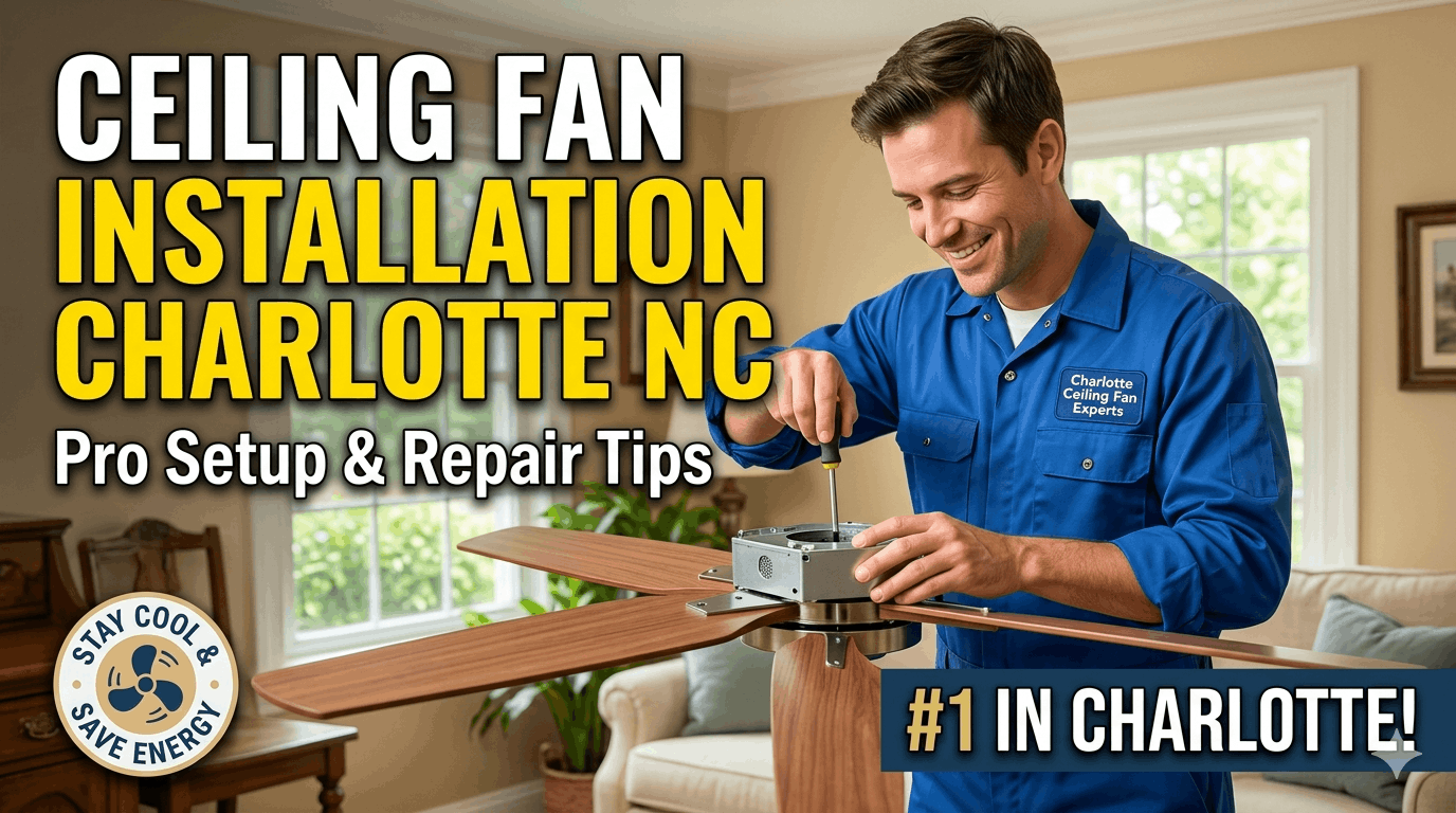 Ceiling Fan Installation Charlotte NC – Tips & Professional Service