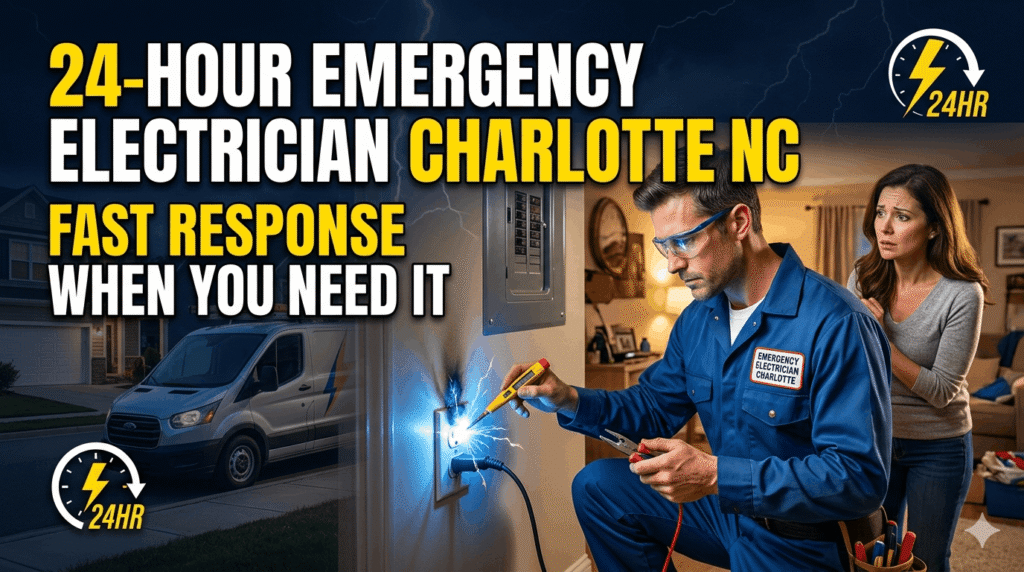 24-Hour Emergency Electrician Charlotte NC – Fast Response When You Need It